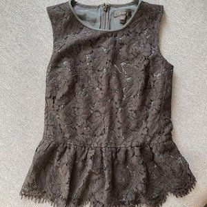 J.Crew Lace Peplum Top - Size XXXS